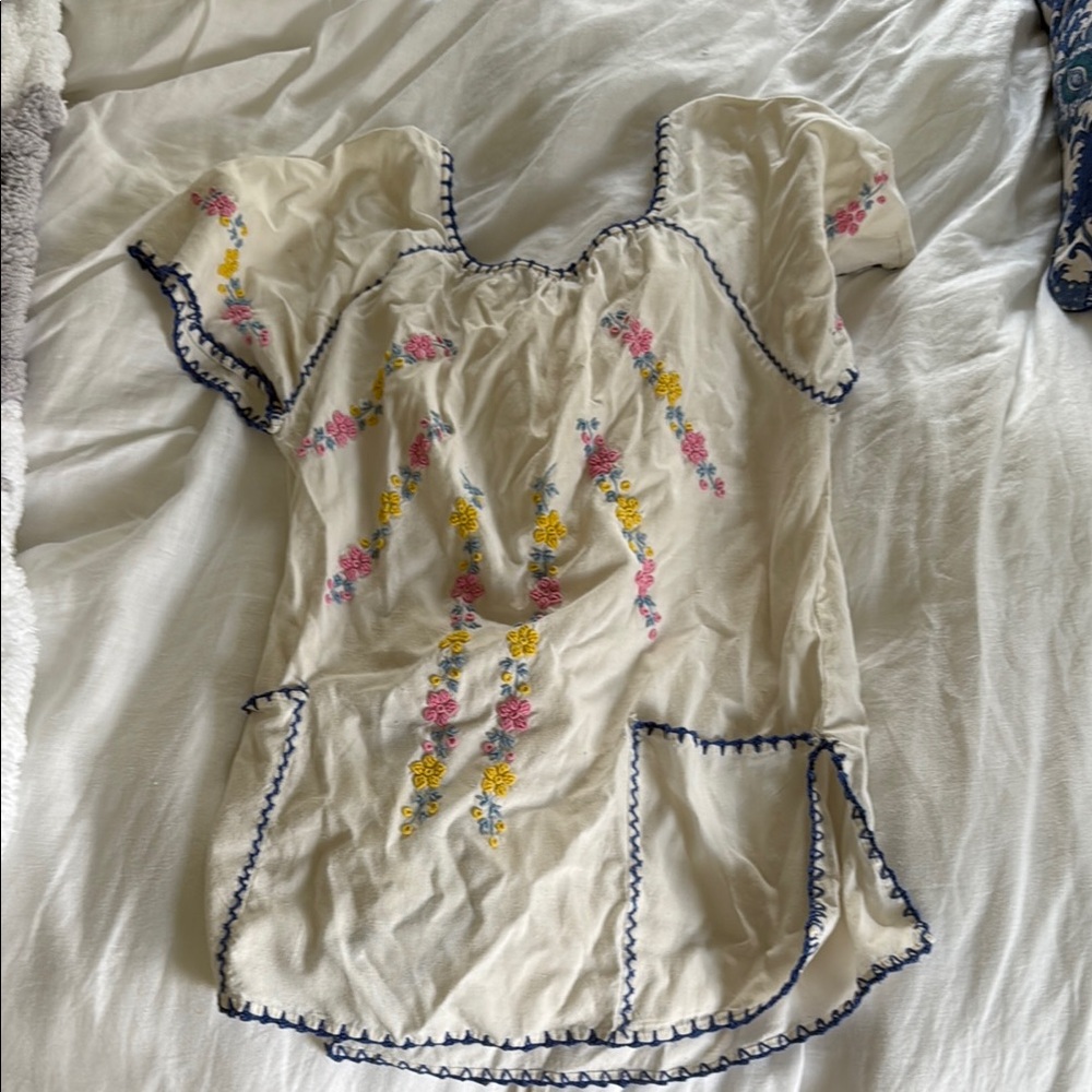 Embroidered Floral Womens Top